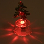 Фигурка с подсветкой «Елочка лесная зелень», 8 см