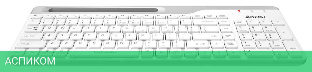 Клавиатура A4Tech Fstyler белый/серый (FBK25)