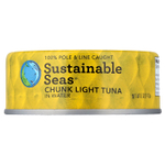 Sustainable Seas, Кусочки светлого тунца в воде, 142 г (5 унций)