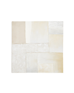 Pineda Абстрактный холст белого цвета 95 x 95 см