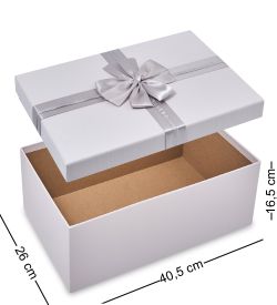 WF-188-A Набор коробок из 5 шт, белый/серый