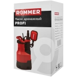 Насос дренажный для грязной воды ROMMER PROFI 550 (0,55 кВт, Qmax 11.5 м³/ч, Hmax 7 м, 1x230В)