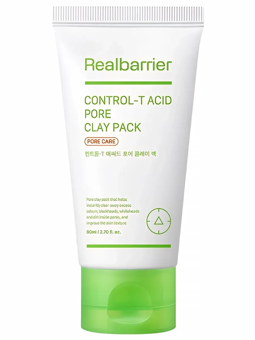 Real Barrier Глиняная маска с кислотами для очищения и сужения пор Control-T Acid Pore Clay Pack 80 мл