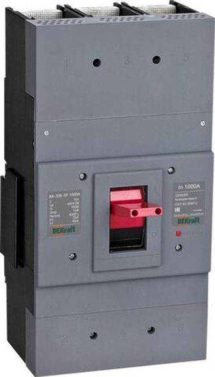 Выключатель автоматический 3п 1250А 70кА ВА-308 DEKraft 22831DEK