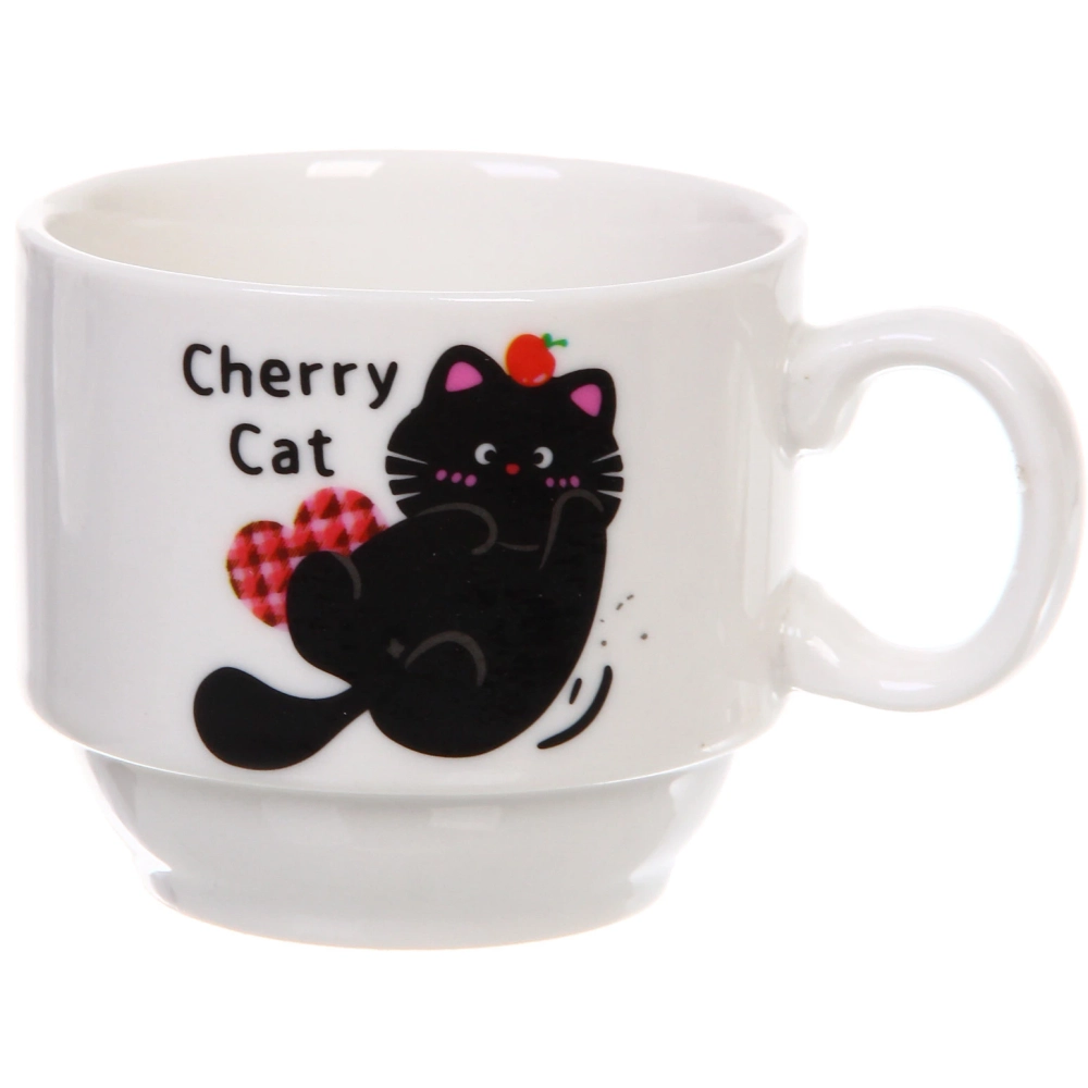 Набор кружек на стойке 200мл «Славные котики»