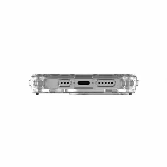 Чехол с поддержкой MAGSAFE Uag Plyo для iPhone 15 Pro 6.1", цвет прозрачный/серебро (Ice/Silver)