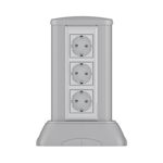 Миниколонна алюминиевая, 0.25м, цвет темно-серебристый металлик