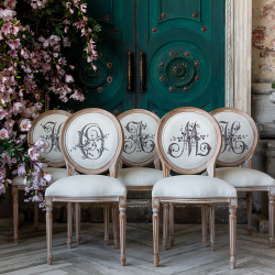 Стул Объект мечты Монограмма буквы H