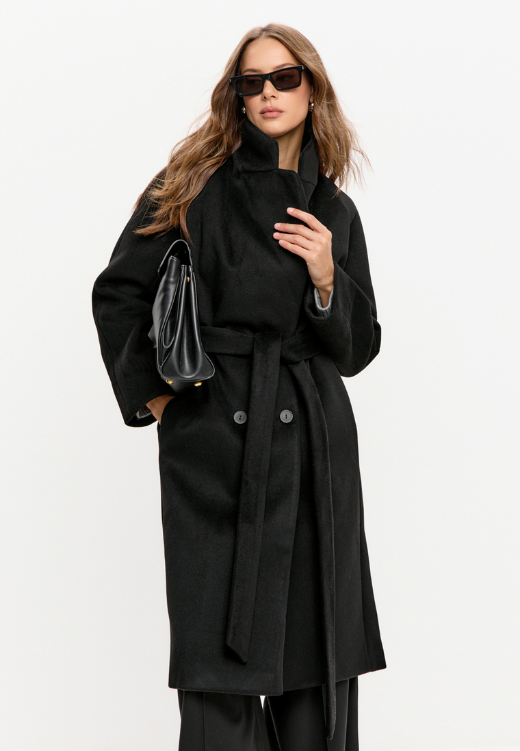 Пальто двубортное