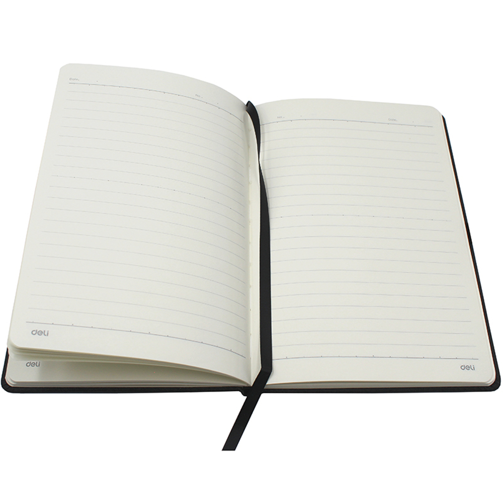 Ежедневник недатированный Deli А5, 96 страниц, 80 г/кв.м., серый