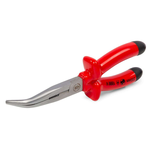 Длинногубцы изогнутые диэлектрические 200 мм серия ЭКСПЕРТ КВТ