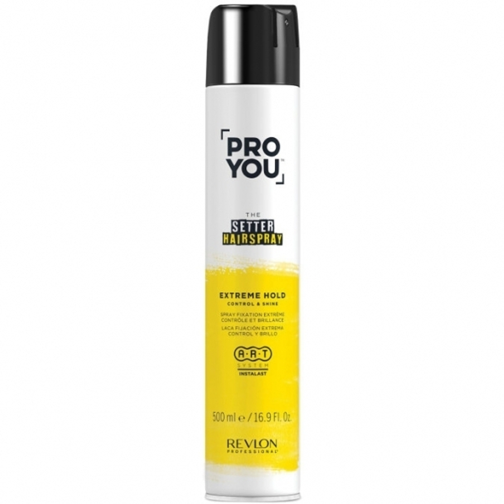 Лак экстремальная стойкость для фиксации и блеска Revlon Professional ProYou Setter Extreme hold control&shine 500 мл