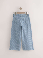 Джинсы широкие для девочки Next E89-693, Синий, Белый