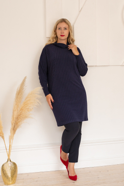 Трикотажная туника 2617ШП, темно-синий #133ТС202617ШП