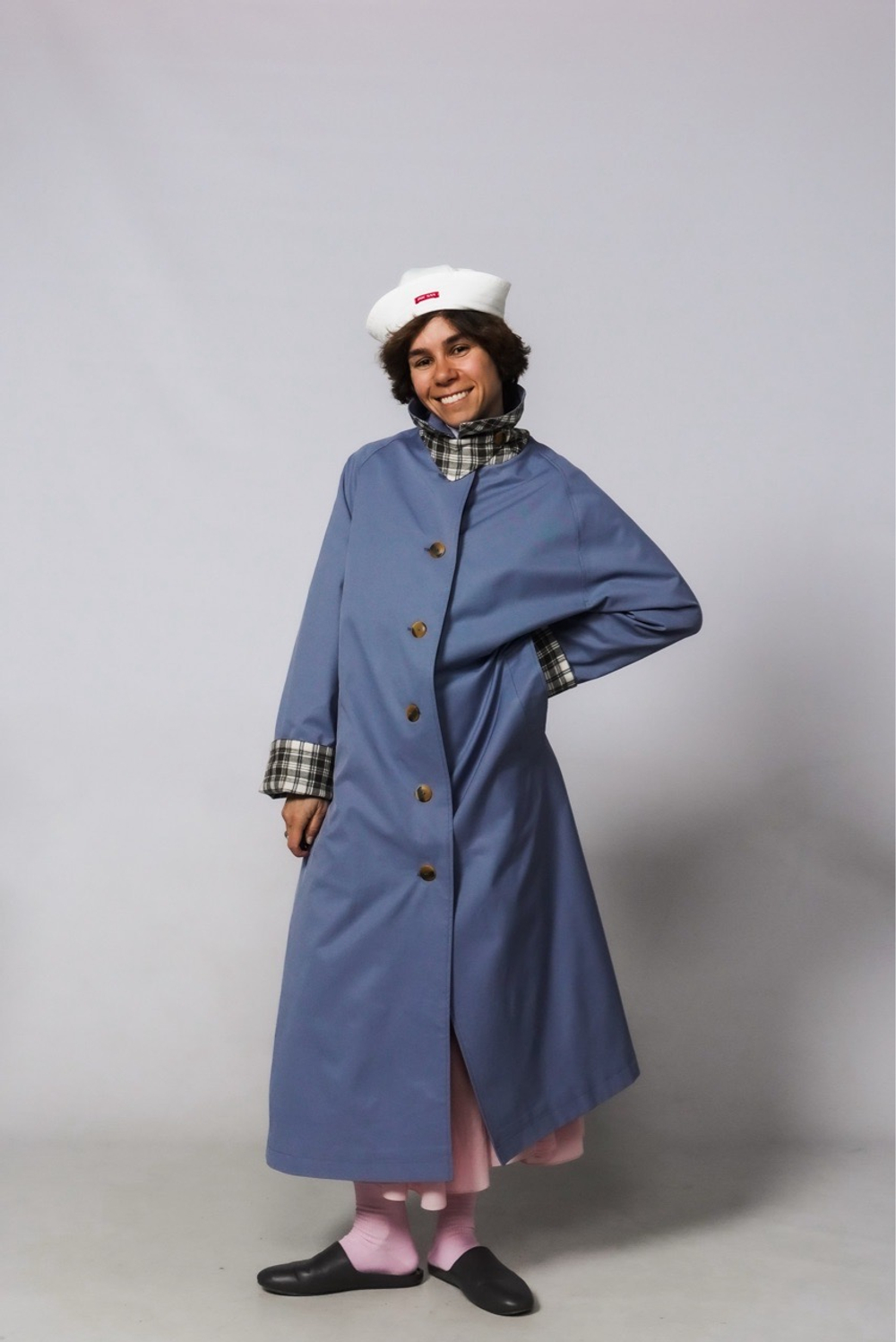 Плащ "Зое" Индиго