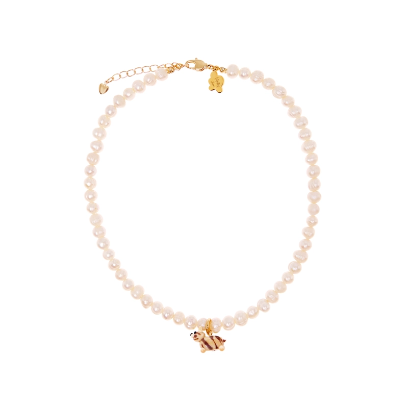 Колье Мой Любимый Пушистик с Жемчугом – Кошка