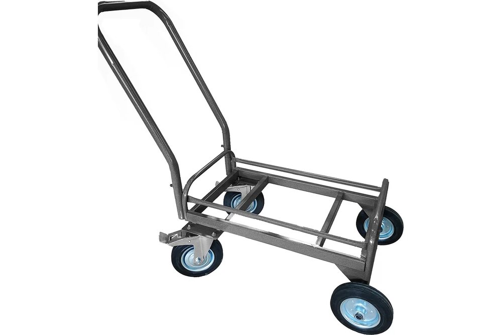 Тележка для дворника четырехколесная с тормозом (без корыта)