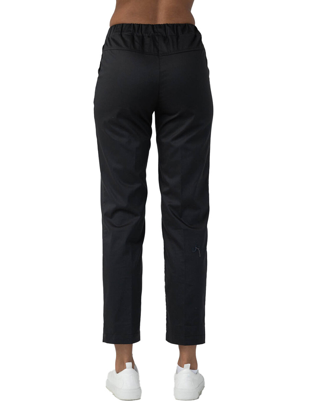 Брюки медицинские женские Dr. Nice ШОВ укороченные, на резинке, черный, 48