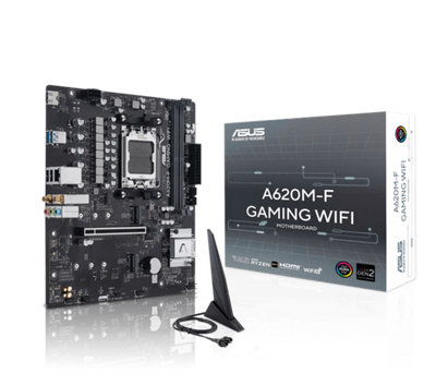 Материнская плата ASUS A620M-F GAMING WIFI AM5 2xDDR5 Non-SATA 2xM.2 HDMI mATX