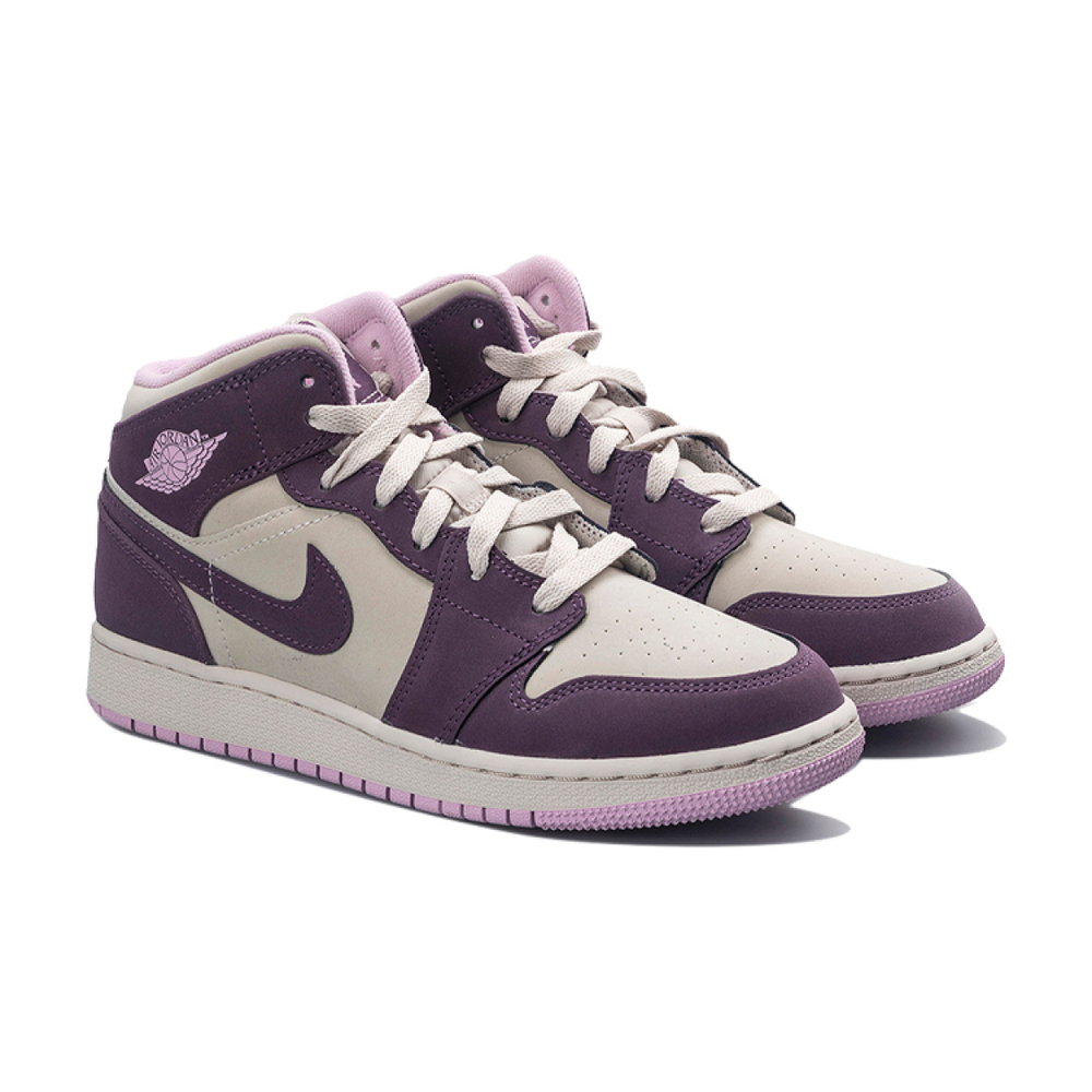 Кроссовки Air Jordan 1 Retro Mid GS Pro Purple