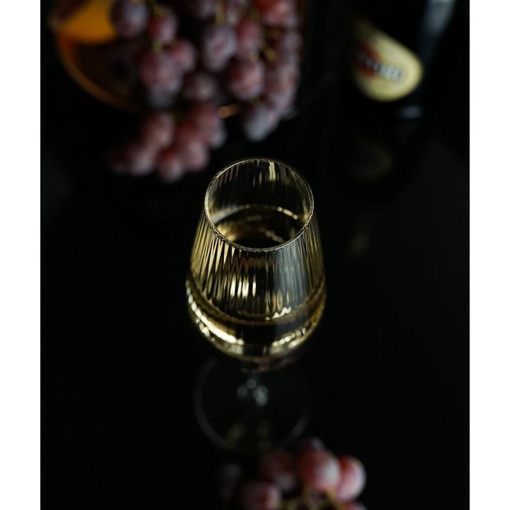 Бокал-флюте для шампанского 230 мл "  Optical" d 4 см h26,1 см оптические грани P.L. - BarWare [6]