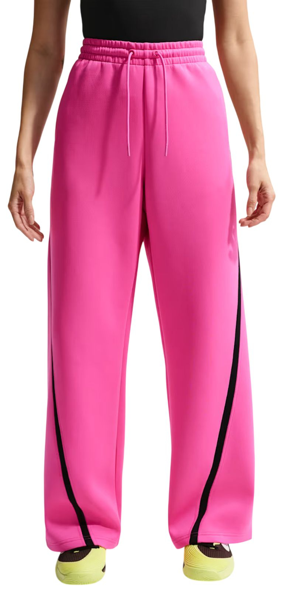 Женские теннисные брюки Nike Advantage Dri-FIT Mid-Rise Tennis - laser fuchsia/black