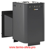 Печь ВЕЗУВИЙ Русичъ Антрацит 22 Панорама "М"