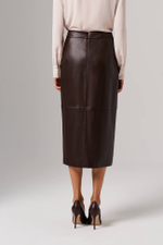 4846 Юбка женская (шоколадный)