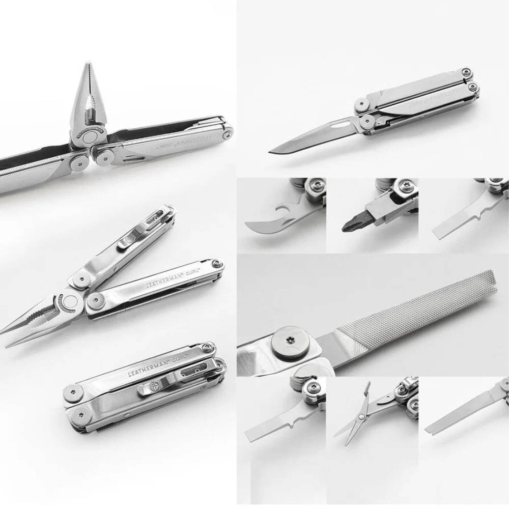 Мультитул Leatherman Curl -832932 100мм 16функц. серебристый карт.коробка