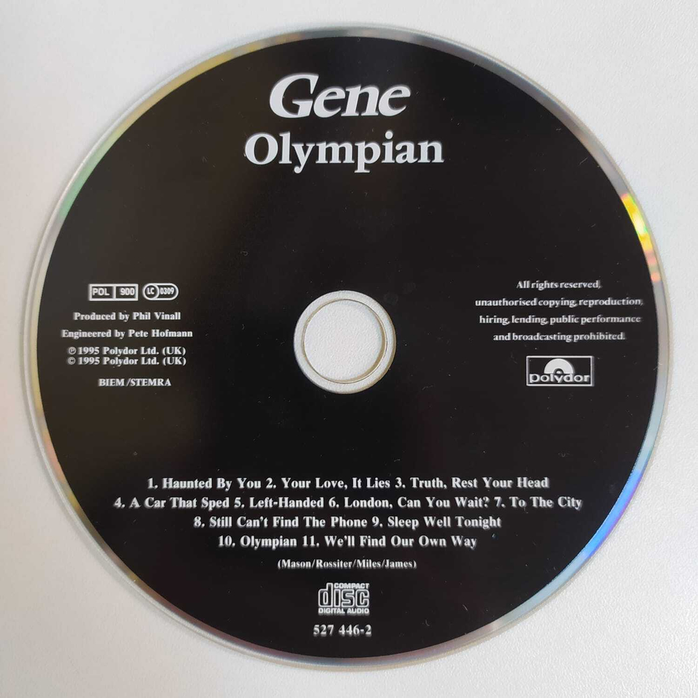 CD Gene - Olympian (Европа 1995г.)