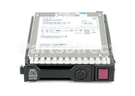 Накопитель SSD HPE 822786-001 HP G8-G10 800-GB 2.5 SAS 12G MU SSD