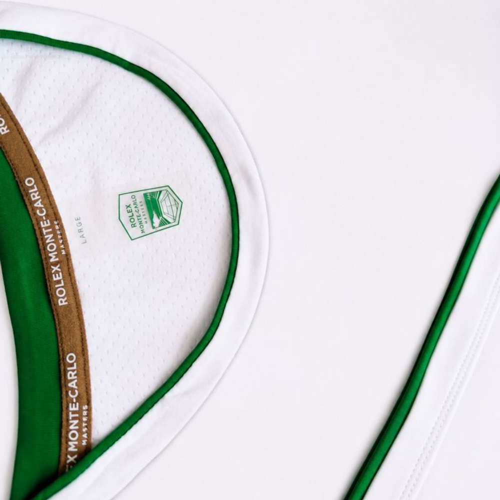 Мужская теннисная футболка Monte-Carlo Rolex Masters Patch & Print - white