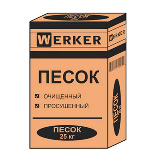 ПЕСОК обмуровочный WERKER 25 кг Терракот