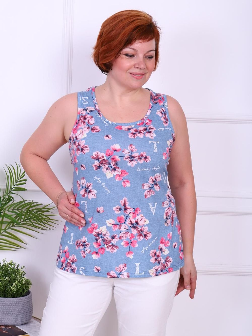 Сюжет - майка голубой Iv-capriz