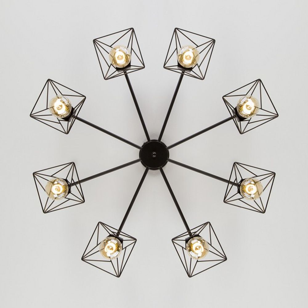 Люстра на штанге Eurosvet Trappola 70107/8 черный