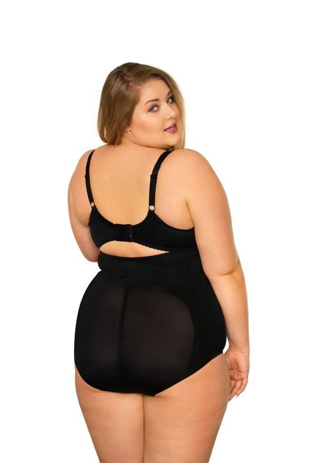 Бюстгальтер на косточках с бесшовной гладкой чашкой (Размер: 65H) (Цвет: черный)