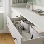 Комод с 6 ящиками - IKEA HAUGA, 138x84 см, белый ХАУГА ИКЕА