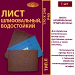 Лист 170х240 P40