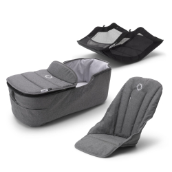 Комплект Bugaboo Fox 2 Grey Melange, серый меланж