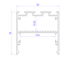 GP3100BK черный 2000*50*50