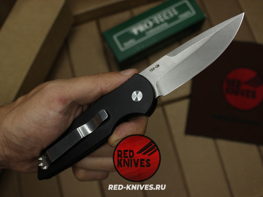 Нож Pro-Tech TR-4.3 - черная рукоять RK/Н113