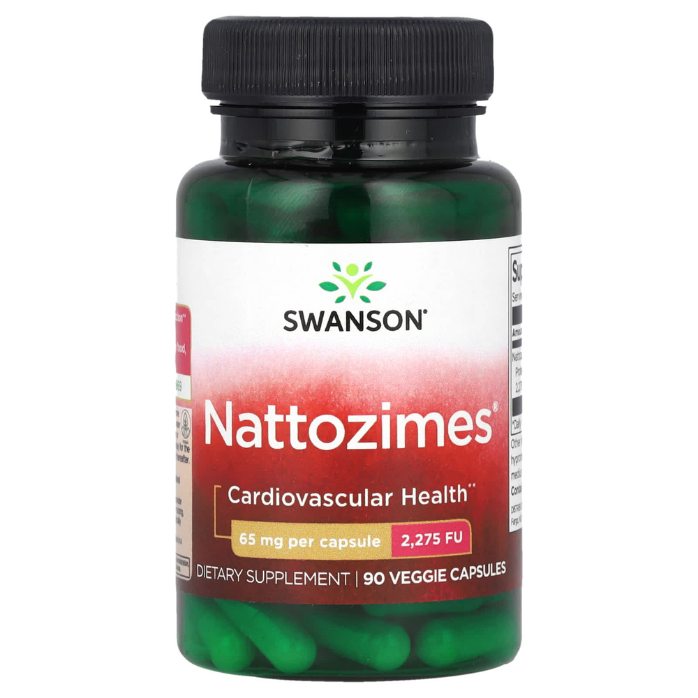 Swanson, Nattozimes®, 65 мг, 90 растительных капсул