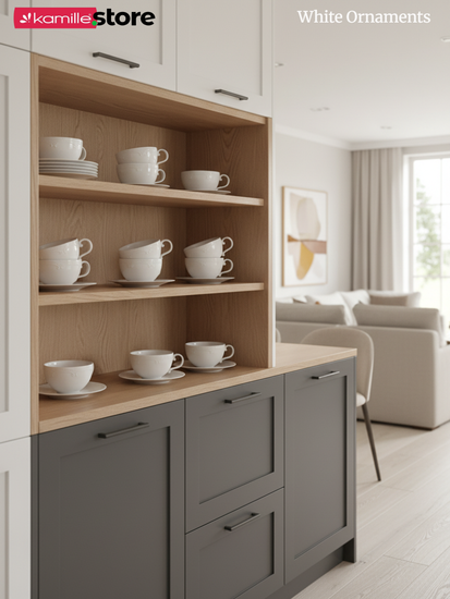 Чайный набор 250 мл. 12 предметов, фарфор, "White Ornaments"