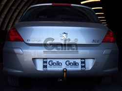 Фаркоп оцинкованный Galia C038A для Citroen C4 седан/хетчбек 2004-2010, 2010-, Peugeot 307, 308 хетчбек 3/5 дверей 2001-2007, 2007-2012(паспорт и сертификат в комплекте)(без электрики)