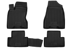 Коврики Optimum, в салон для NISSAN X-Trail T31 (II, IIp), 2007-2013, 4 шт. (повышенная износостойкость, полиуретан, чёрные) Format.FORMAT.36.20.210