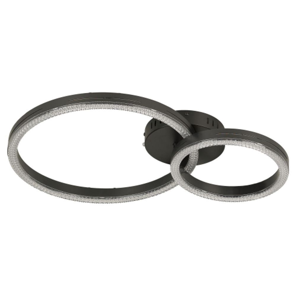 Светильник потолочный светодиодный ЭРА Модерн Bloom CLL-1-78W 3K-6K RC BK с ДУ черный