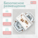 Доска для пеленания BUBO BABY "LUX PRO" 80х50 см с фиксаторами и ростомером