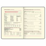 Еженедельник недатированный А5, 145х215 мм, BRAUBERG "Iguana", под кожу, 64 л., черный, 114478