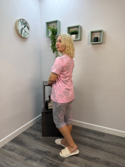 Пижама женская "54 К.П" бриджи (Нонна)