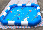 Надувной бассейн «Бело–голубой» 4*4*0,5 м